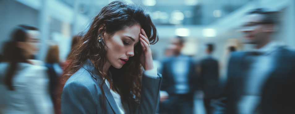 A female leader experiencing a lack of leadership alignment