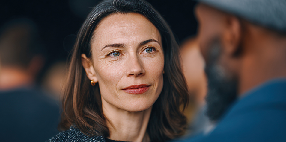 A female leader listening as part of difficult conversations at work