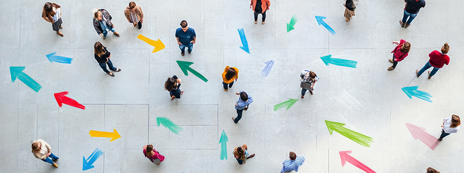 people walking in different directions not knowing why alignment breaks down