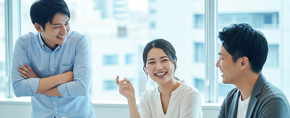 group of professionals being easy to work with