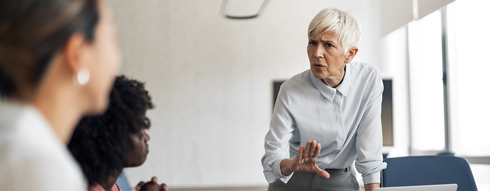 a leader leaning in to figure out why it's hard to see clearly at work